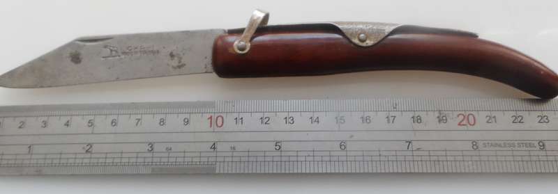 OKAPI RATCHET-LOCK CLASP / SLIPJOINT KNIFE ,  MADE IN GERMANY , AUTHENTIC VINTAGE since 1902