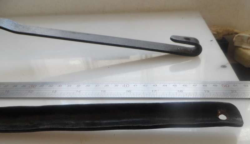SOLID CAST IRON ,2 x LADLES ,VINTAGE CAST , for smelting, wax , lead pouring, blacksmithing