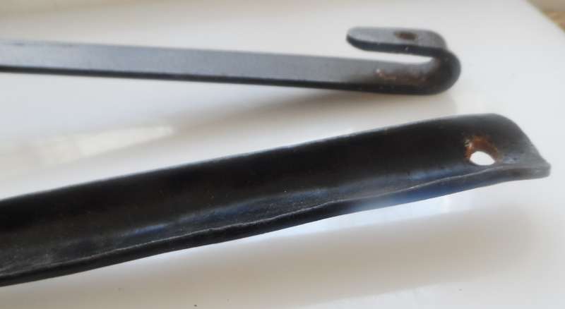 SOLID CAST IRON ,2 x LADLES ,VINTAGE CAST , for smelting, wax , lead pouring, blacksmithing