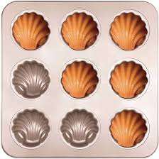 BAKING TRAY, VINTAGE FOR MADELINES, TARTLETS, BISCUITS  SCALLOPED SHELL DESIGNS
