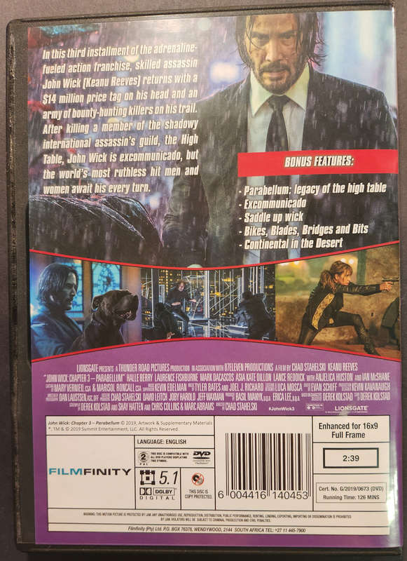 John Wick 3 Parabellum (DVD)