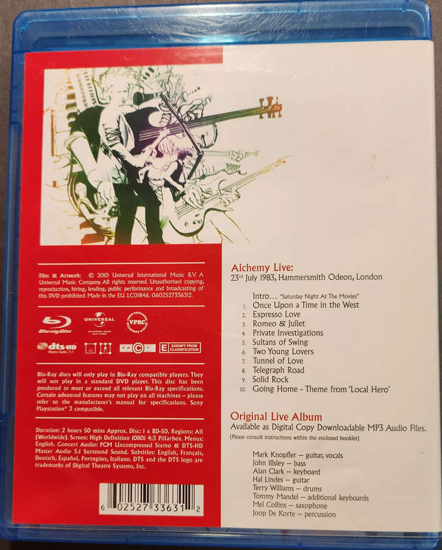 Dire Straits - Alchemy Live (Blu Ray)