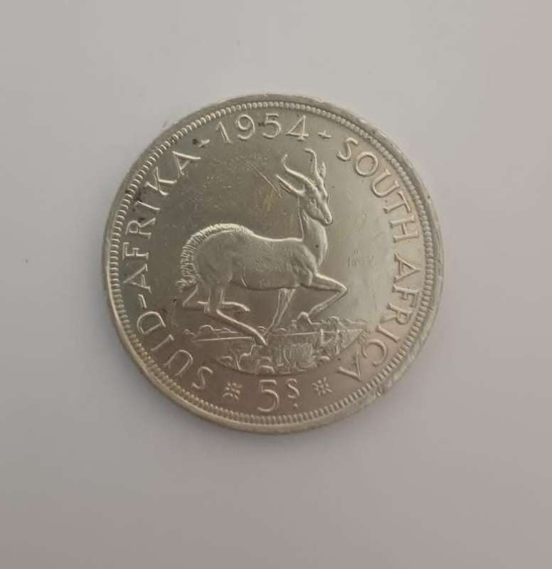1954 South Africa 5 shillings