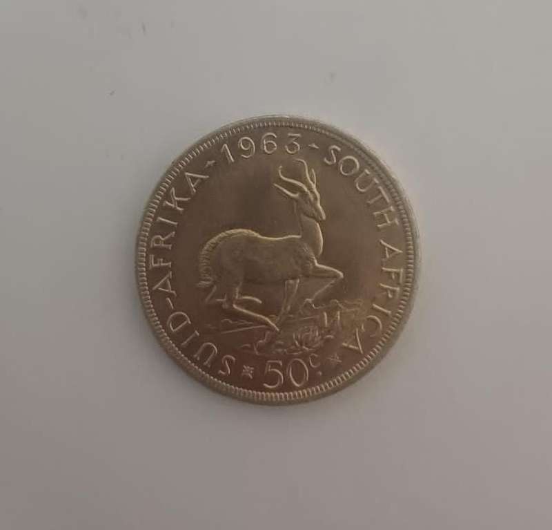 1963 South African Silver 50c