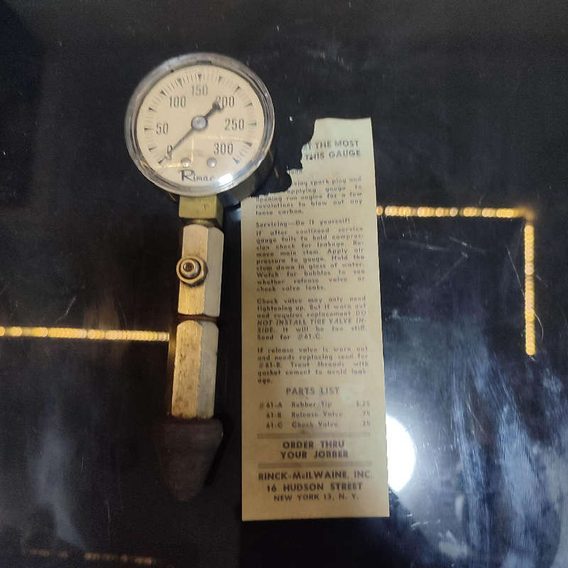 Vintage Hand held Compression Tester