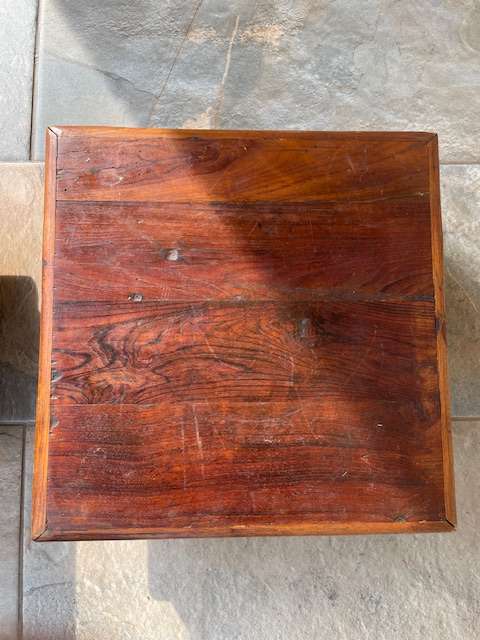 2 x Small wood tables
