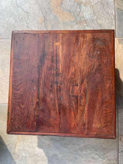 2 x Small wood tables
