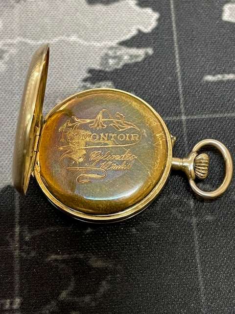 RARE - Vintage French Remontoir 14K Gold Pocket Watch "Cylindre 10 Rubis"