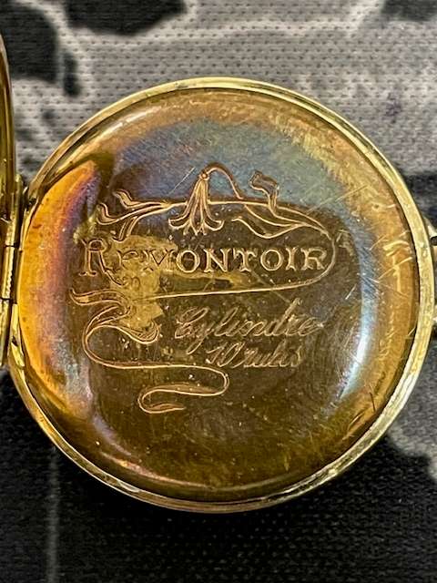 RARE - Vintage French Remontoir 14K Gold Pocket Watch "Cylindre 10 Rubis"