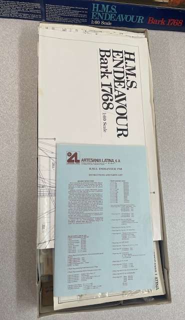 Artesania Latina 1:60 Scale H.M.S Endeavour Bark 1768 Model Kit