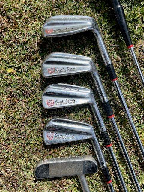 BETH STONE MONOGRAM, set of 7 golf clubs