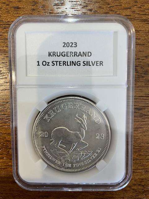 2023 Silver 1 Oz Krugerrand in slab
