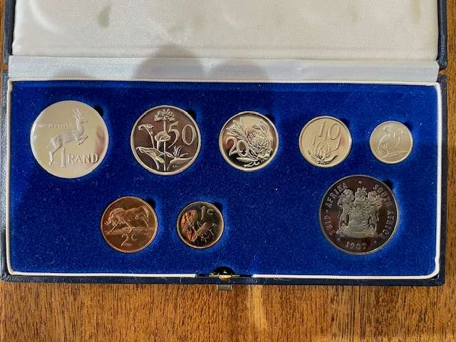 1987 South African Proof set - With Silver R1