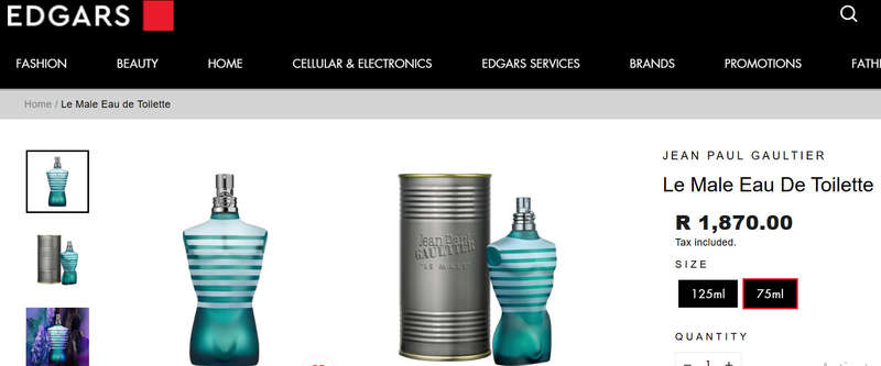 Jean Paul Gaultier Le' Male 75ml EDT