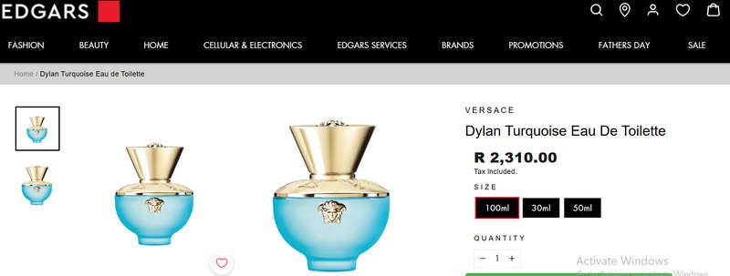 VERSACE - Dylan Turquoise Eau de Toilette - 100ML