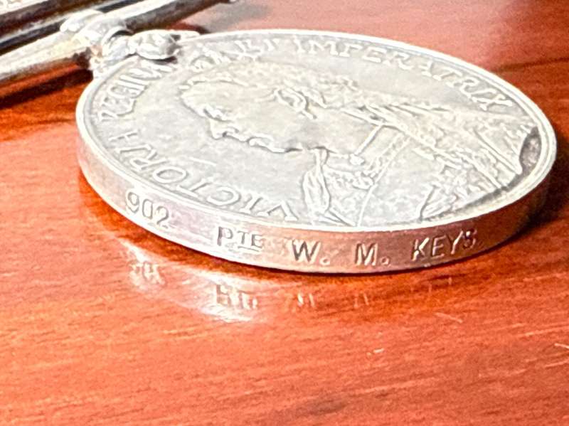 Causality QSA - Queen South Africa Medal - Private W. M. Keys - Kaffrarian Rifles (unknown Death)