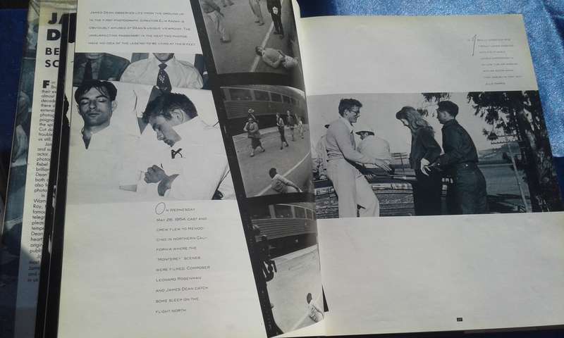 "James  Dean behind the scene.   Hard cover.