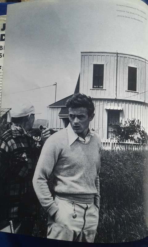 "James  Dean behind the scene.   Hard cover.