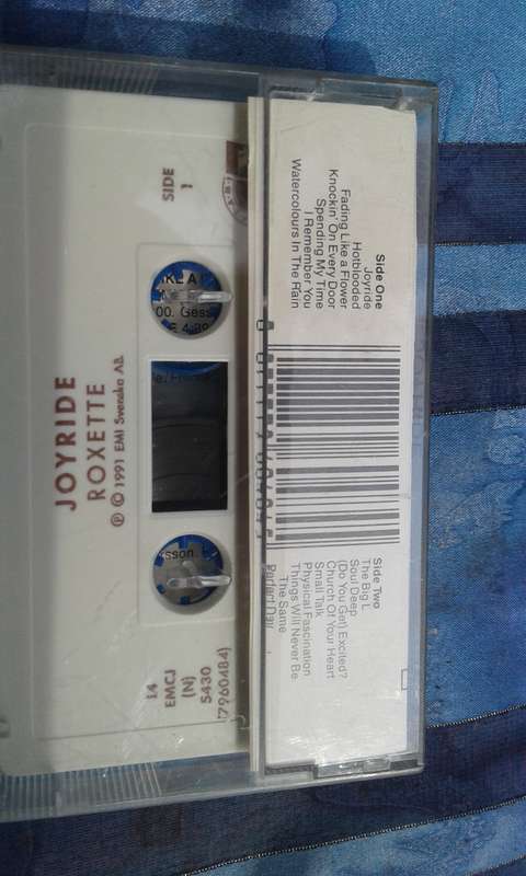 1991. Tape Cassette  Roxette.  Joyride.