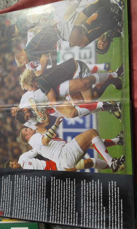 `The Springboks Win Rugby's Greatest Prize.  Rugby World Cup 2007"  Hard cover.