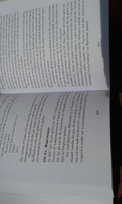 `Steve Hofmeyr.  Mense van my asem`  Soft cover.