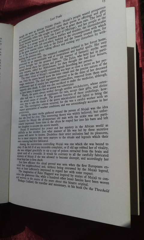 "The Seven Lost Trails of Africa"  H.A. Chilvers.   Hard cover.