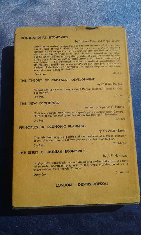 1954.  "Economic Development in Rhodesia and Nyasaland"  Hard cover.