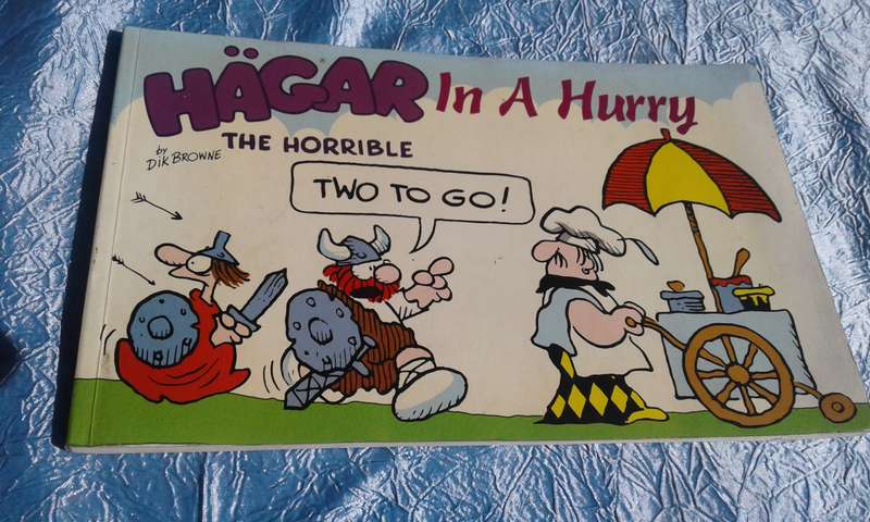 "Hagar in a Hurry"  Soft cover.