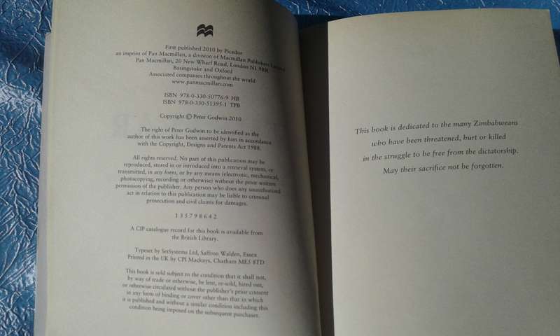 "The Fear"  The Last Days of Robert Mugabe.  Peter Godwin.  Soft cover.