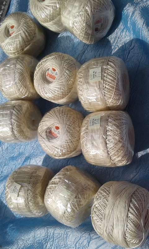 Crochet cotton joblot.  Tridalia.  50g,.balls (12).  Condition:  Like new.