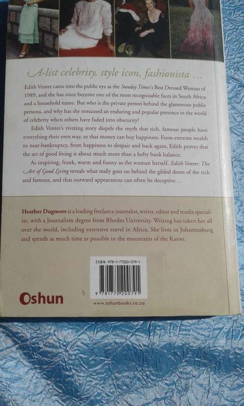 "The Art of Good Living"  Edith Venter.  Soft cover.