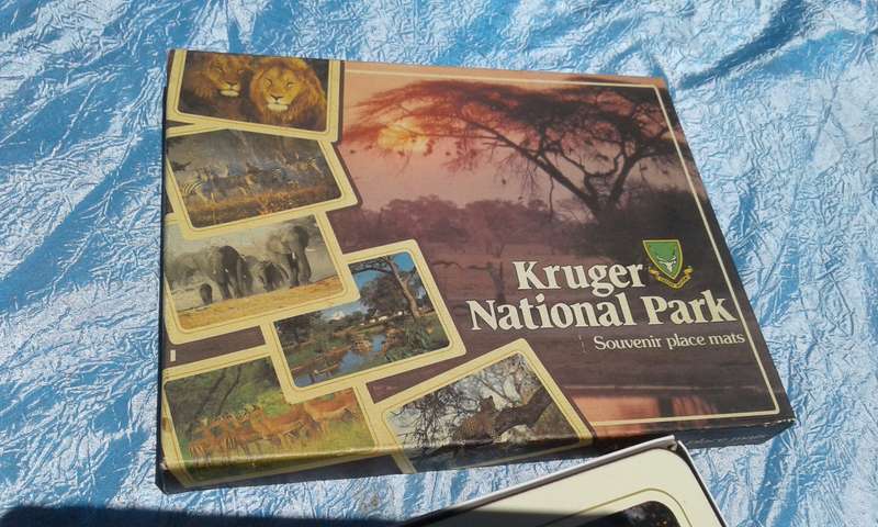 Kruger National Park Placemats.  Condition :  Very good.