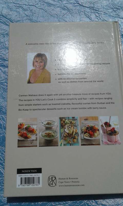 `Let's Cook 5"  Carmen Niehaus.  Hard cover.