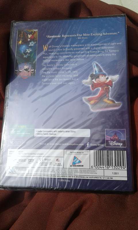 DVD Disney.  Fantasia.  SEALED.