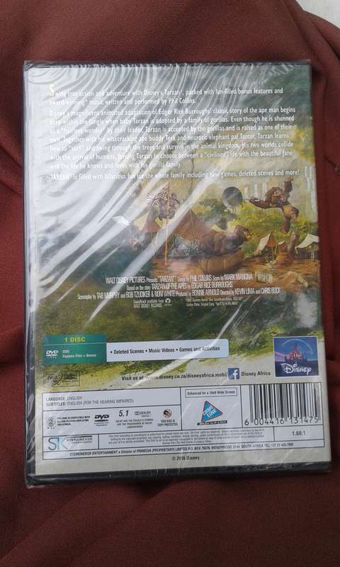 DVD Disney Tarzan.  SEALED.