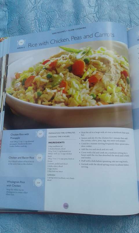 `1000 Recipes  Slow Cooking"  Hard cover.