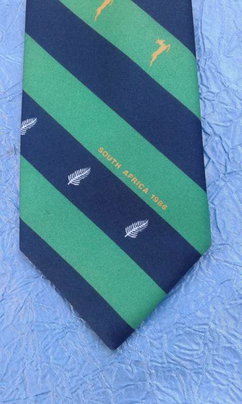 Rugby tie. South Africa.  1986.
