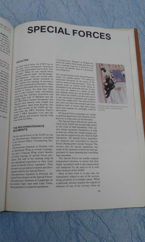 "Southern African Armed Forces"  Hard cover.