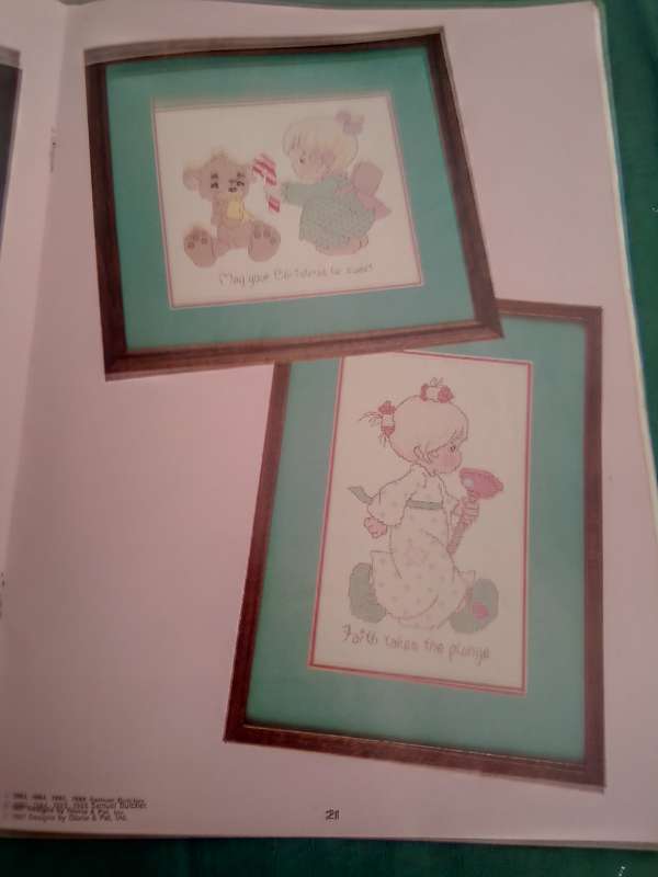 "Precious Moments"  Embroidery booklet. with patterns.  41
