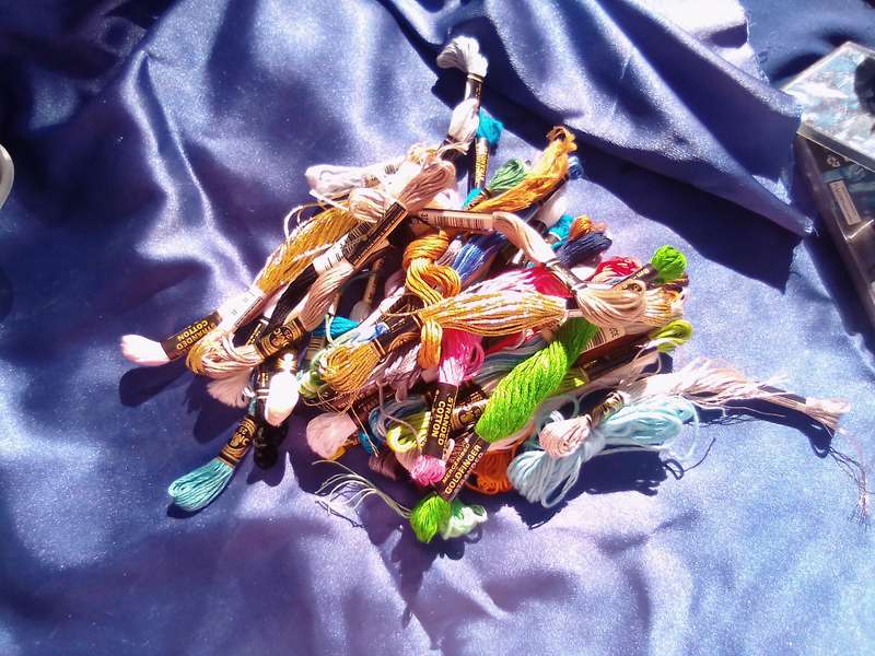 Embroidery thread joblot.