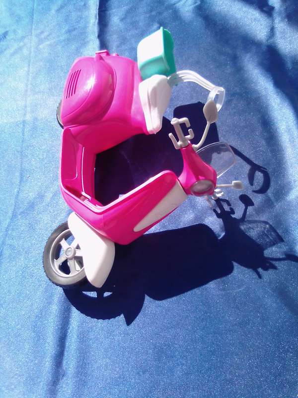 Barbie scooter.