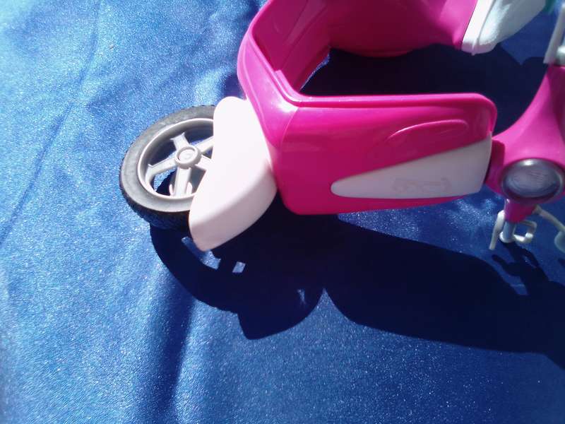 Barbie scooter.