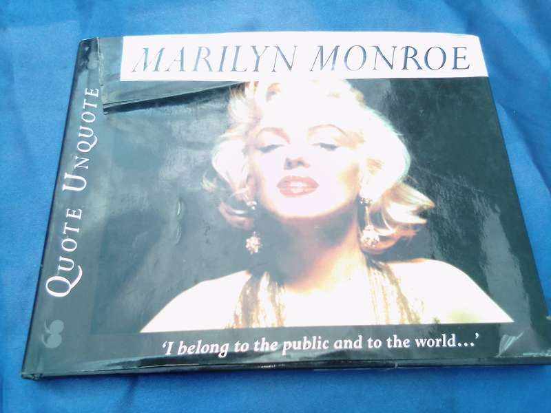 "Marilyn Munroe"  Hard cover.