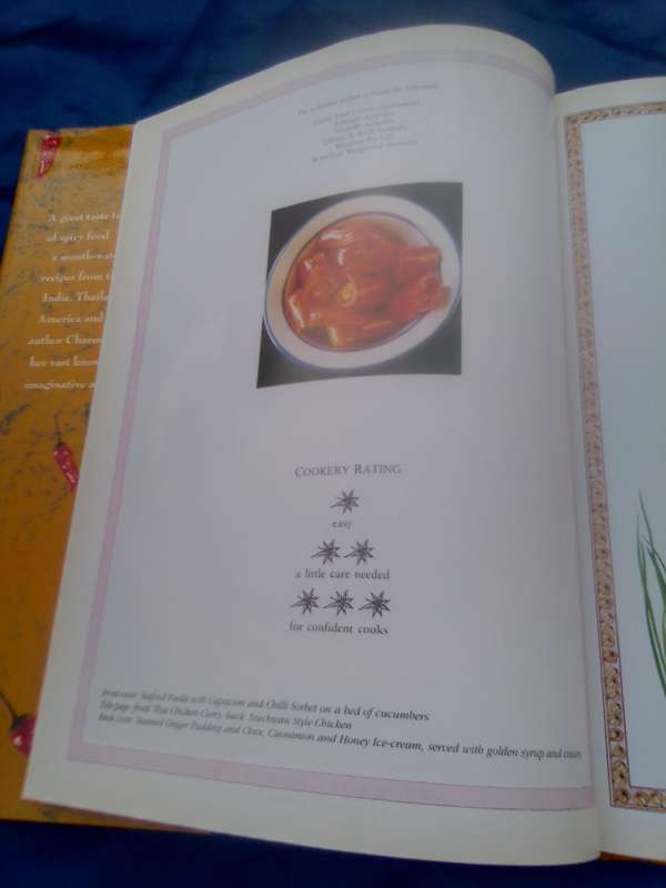 `Hot & Spicy"  Thai Indian Asian & Cajun.Hard cover.
