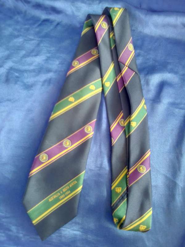 Rugby tie.  Australia vs South Africa 1993-1994.