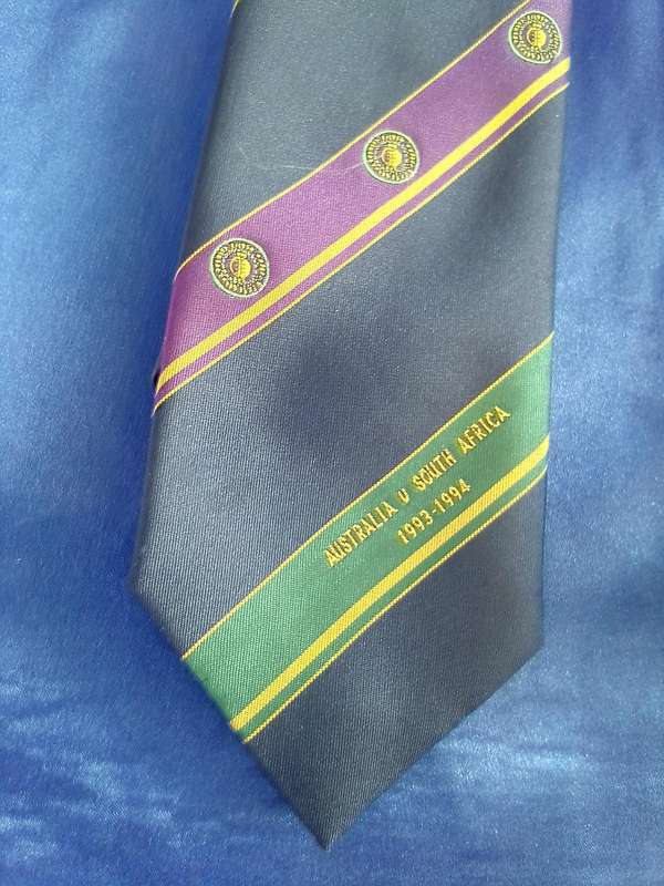 Rugby tie.  Australia vs South Africa 1993-1994.