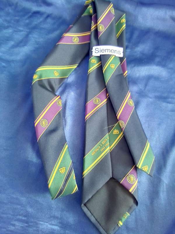 Rugby tie.  Australia vs South Africa 1993-1994.