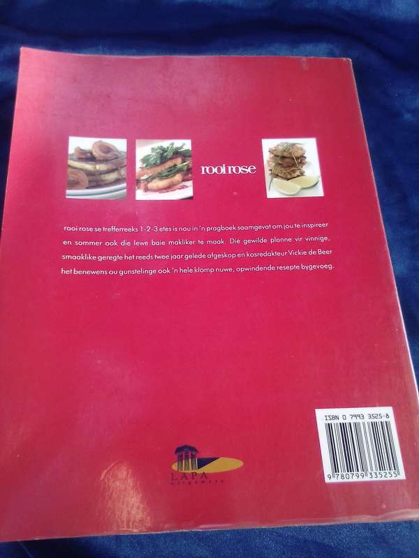 "Rooi Rose  1-2-3 Etes.  Soft cover.