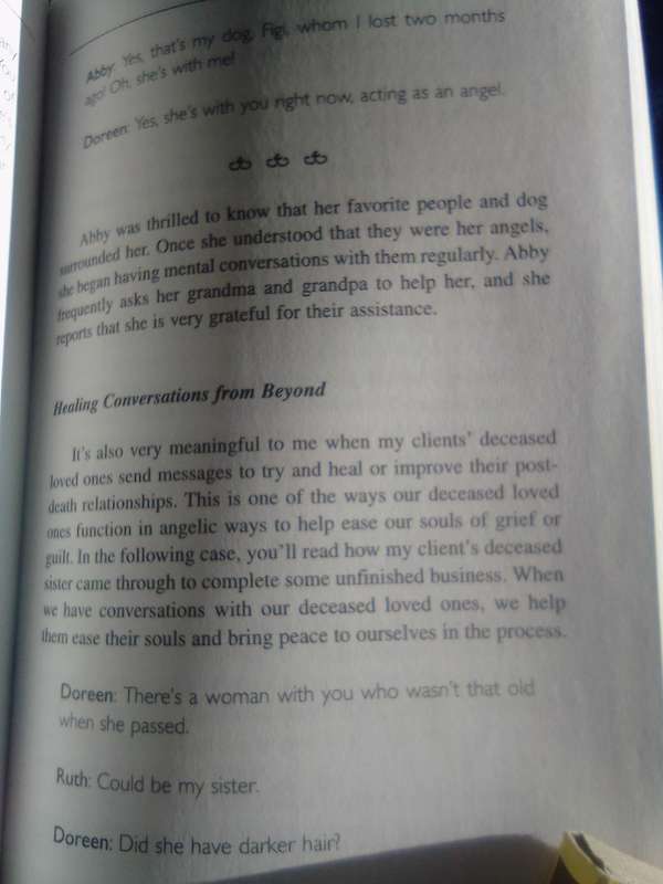 "Healing with the Angels"  Doreen Virtue, PhD.   Soft cover.