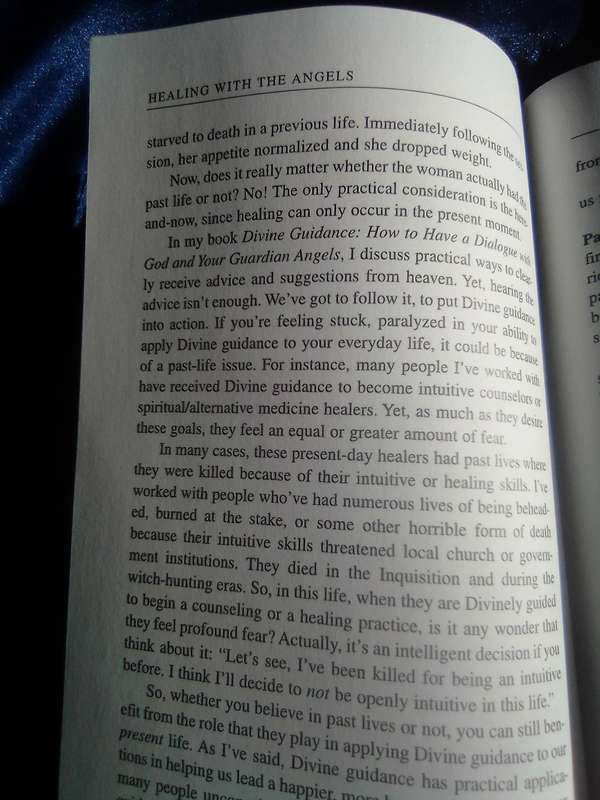 "Healing with the Angels"  Doreen Virtue, PhD.   Soft cover.